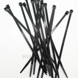 Collier de serrage nylon noir 140x3,5mm