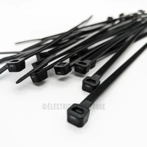 Collier de serrage nylon noir 370x7,6mm