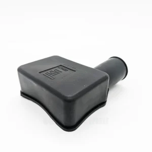 Capot caoutchouc noir col fût à gauche