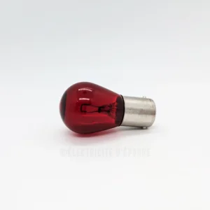 Ampoule BA15s 12V 21W rouge