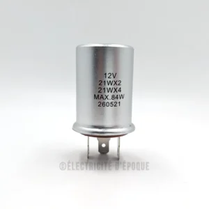 Centrale clignotante 12V. 4 clignotants de 21W. 84W max avec témoin