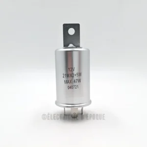 Centrale clignotante 12V. 1 répétiteur de 5W 2 clignotants de 21W. 47W max avec témoin