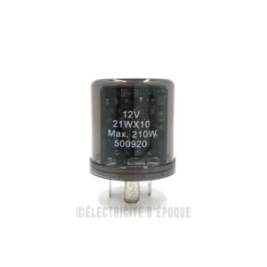 Centrale clignotante. Clignotants 12V 10 lampes de 21W. 210W max sans témoin