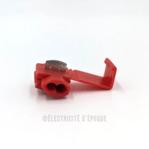 Connecteur autodénudant 6,3 par 0,8mm rouge