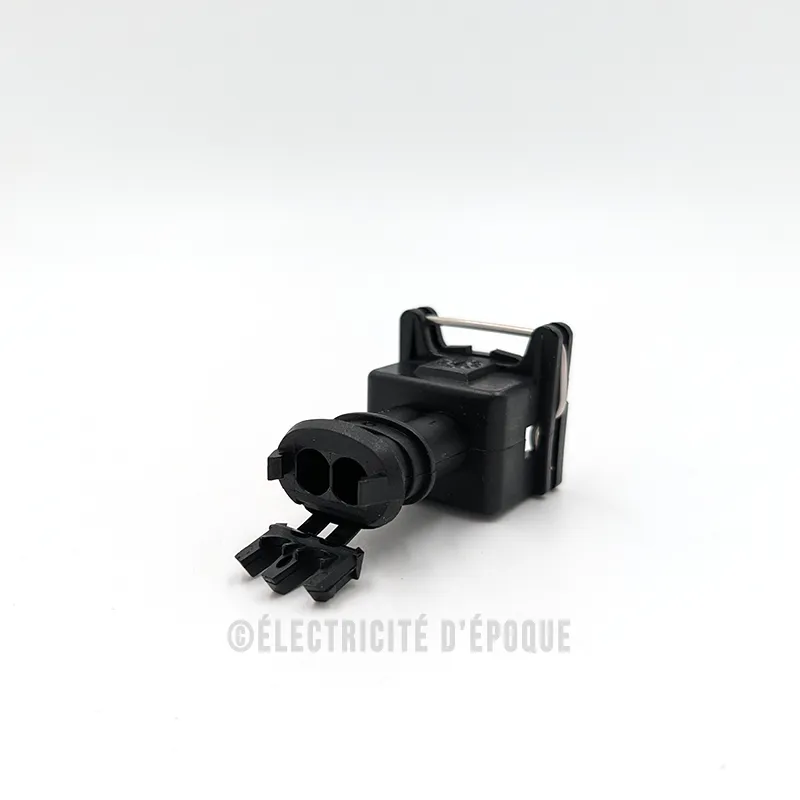 Connecteur injecteur 2 voies Bosch Junior type Power Timer avec étrier – Image 2