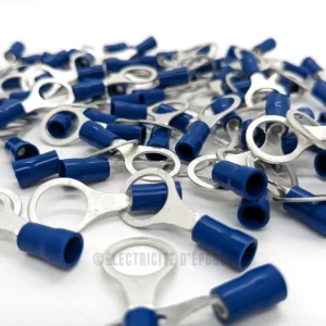 Cosse isolée bleu à oeil 10,5mm