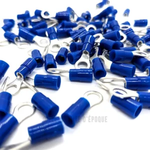 Cosse isolée bleu à oeil 5mm