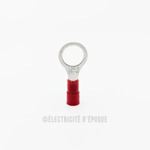 Cosse isolée rouge à oeil 8,4mm