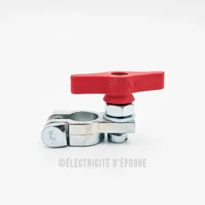 Cosse batterie type coupe batterie man m10 positif rouge