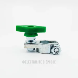 Cosse batterie type coupe batterie man m8 négatif vert