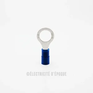 Cosse isolée bleu à oeil 8mm