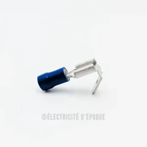 Cosse isolée bleu mixte 6,3mm