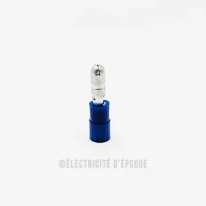 Cosse isolée bleu ronde femelle 4mm