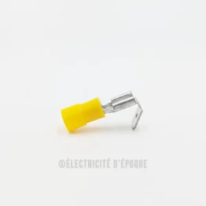 Cosse isolée mixte jaune 6,3mm