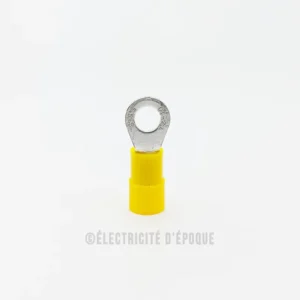 Cosse isolée à oeil jaune 5mm