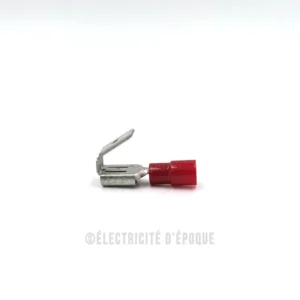 Cosse isolée rouge mixte 6,3mm