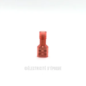 Cosse tout isolée rouge femelle 6,3mm
