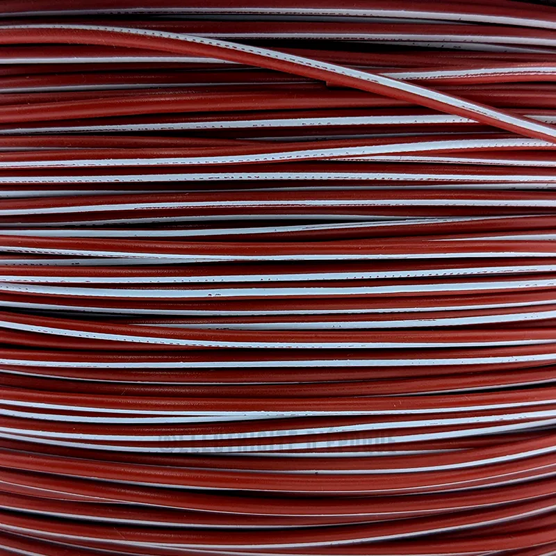 Fil électrique au mètre rouge blanc- 2,5mm²