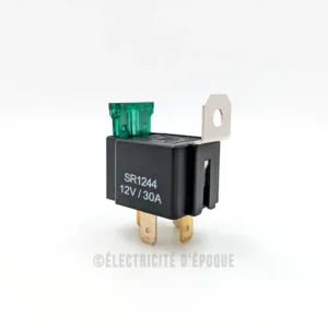 Relais interrupteur à fusible 12V 30A 4 bornes