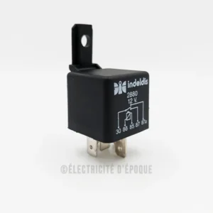 Relais inverseur avec support 12v 20/30A 5 bornes