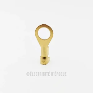 Cosse à oeil 6mm laiton