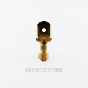 Cosses faston standard mâle 6,3 par 0,8mm laiton