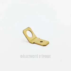 Languette à visser trou de 4mm par 6,3mm laiton