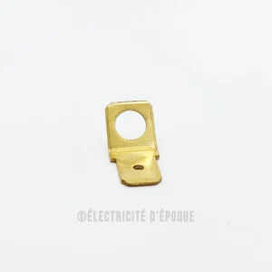 Languette à visser trou de 5mm par 6,3mm laiton